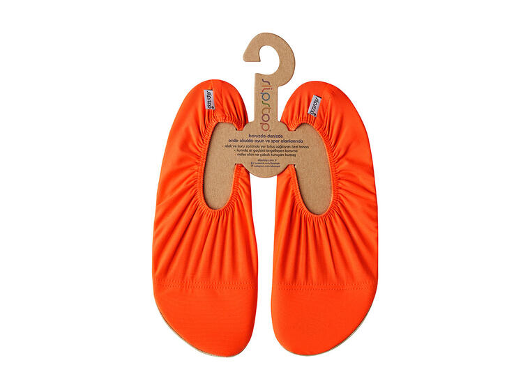 Slipstop Antisklisokker Neon Orange S Allsidige gymsokker voksen 