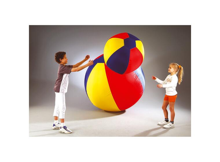 Stor ballong med trekk  75 cm 75 cm | til lek, kroppsøving og terapi 