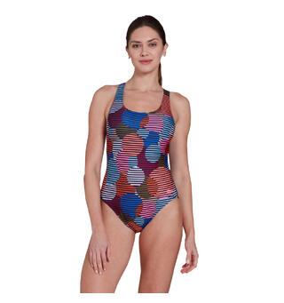 Amalfi Sonic Back Badedrakt Zoggs | Flerfarget | Ecolast