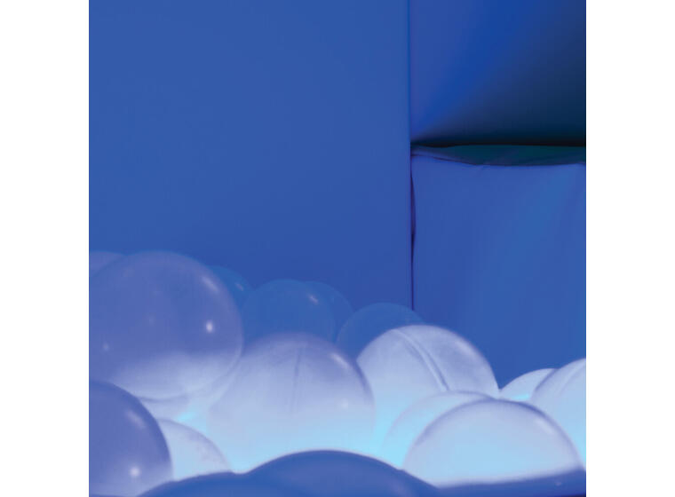 Ballbasseng med lys Inkludert 3000 transparente baller 