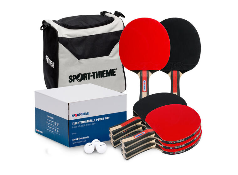 Bordtennissett Competiton ITTF 8 racketer | 144 hvite baller |  bag 