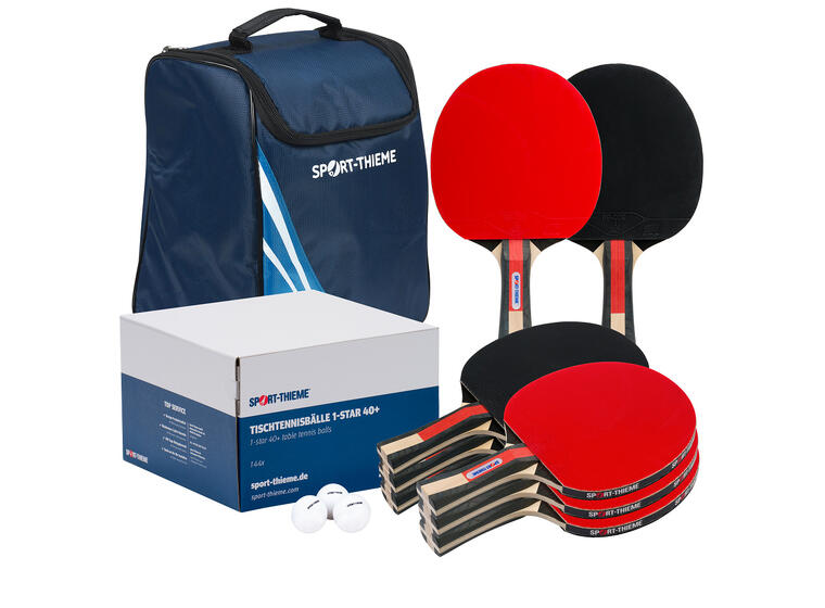 Bordtennissett Competiton ITTF 8 racketer | 144 hvite baller |  bag 