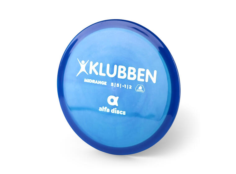 Golfdisc Midrange Klubben Blå Mellomdistanse disc til frisbeegolf 