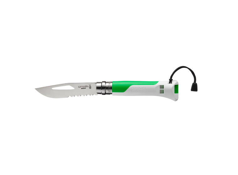 Opinel N°08 Outdoor Foldekniv | Grønn Solid lommekniv for hverdagsturene 