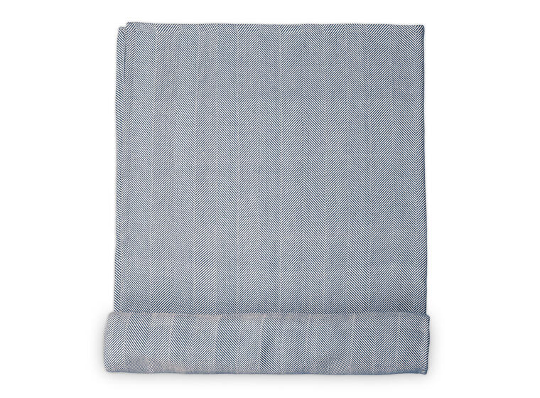Pledd i håndvevd bomull Yogapledd | Blå | 200x150 cm 