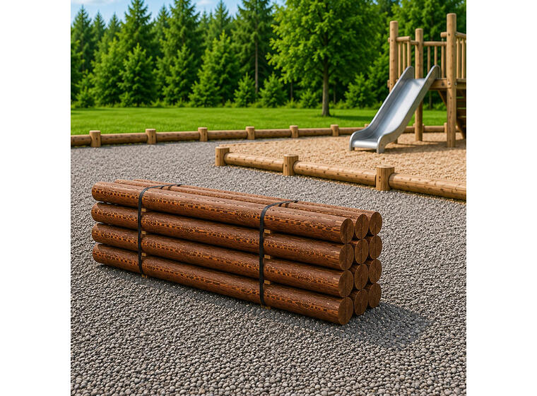 Rundstokk hel 14 cm Lengde 4 meter 