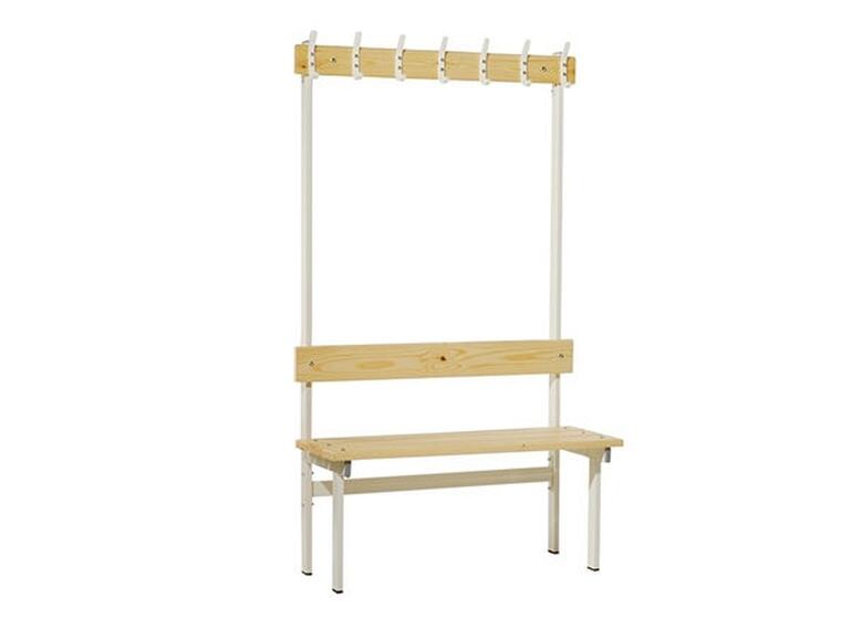 Sittebenk med knaggrekke 2m 200 x 37 x 182 cm | 14 knagger 