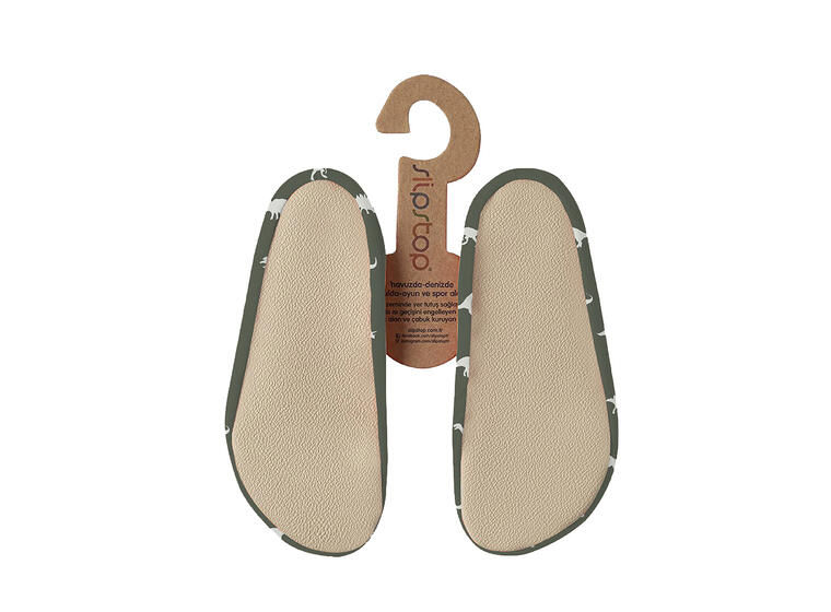 Slipstop Antisklisokker Dino Green XS Allsidige gymsokker barn 