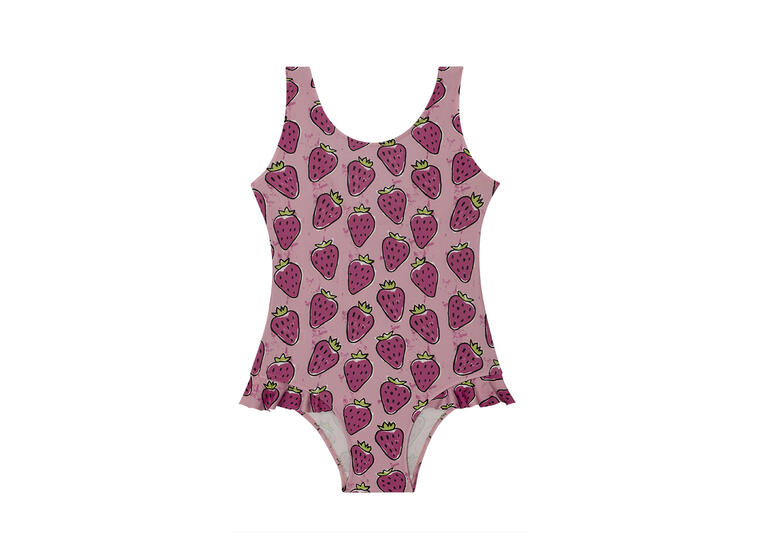 Strawberry Badedrakt 128-134cm Slipstop | Rosa | Polyester/Elastan 