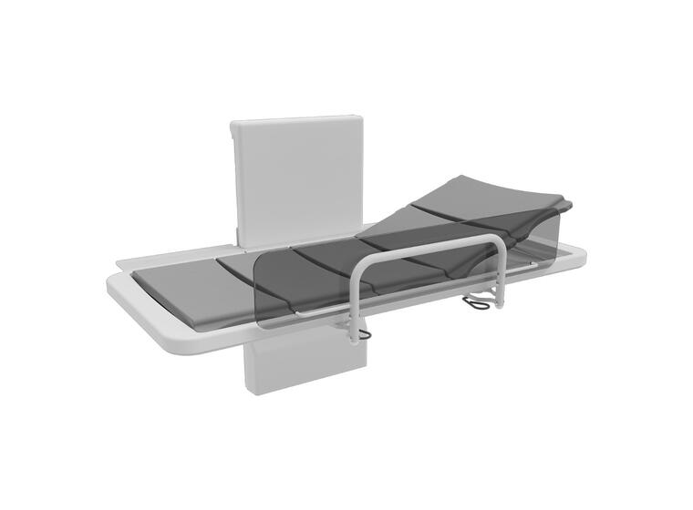 Dusjstellebord med ryggstøtte 146 cm El.| Justerbar|Vegghengt | Ryggstøtte 