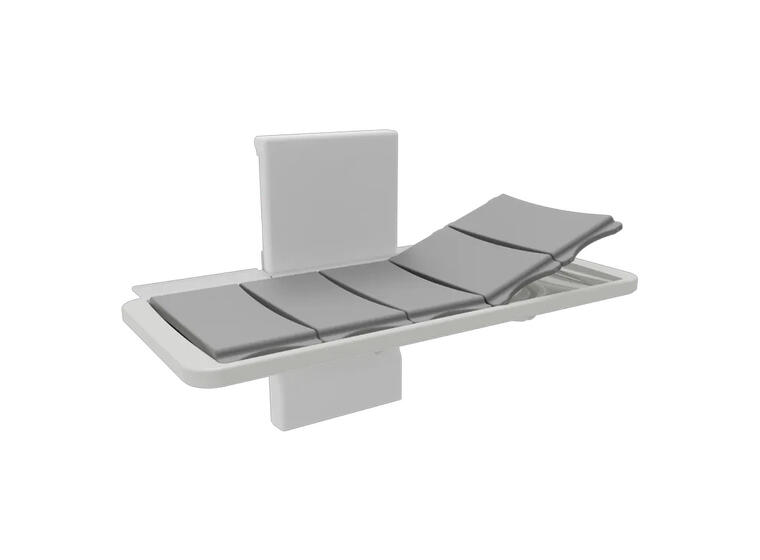 Dusjstellebord med ryggstøtte 210 cm El.| Justerbar|Vegghengt | Ryggstøtte 