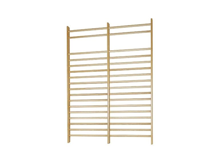 Ribbevegg 260x200 cm 2 seksjoner | Avstand 14 cm | Ask 