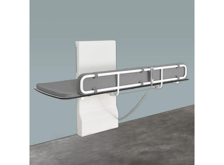 Stellebord med sengehest 120 cm El. | Justerbar| Vegghengt | Sengehest 