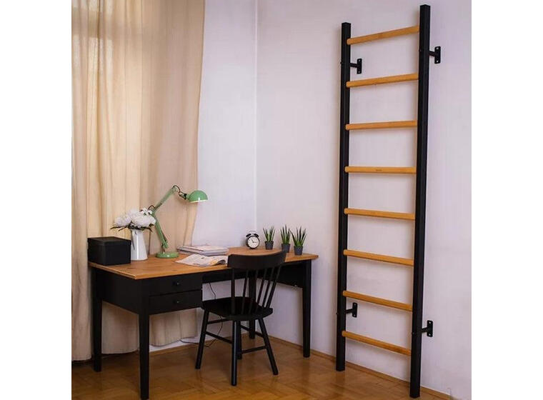Ribbevegg BenchK 200 Svart 230x67 cm | 8 Ribber | 150 kg 