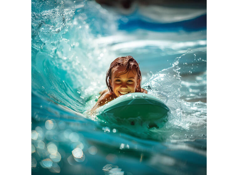Bodyboard for barn 70 cm Lys blå 