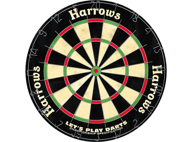 Dart Harrows Lets Play Darts Tradisjonelt dartskive med 6 piler 