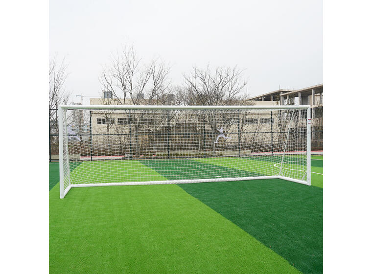 Fotballmål  5er | 3x2 m Hvitt | Rund profil | Nett 