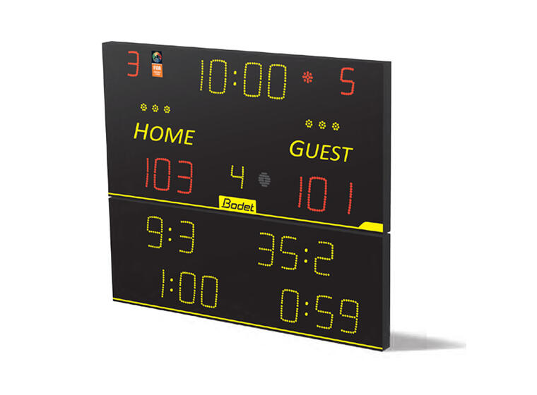 Resultattavle Bodet 8T225 inkl. scorepad Innendørs | Multisport | 200x170x6,55 cm 