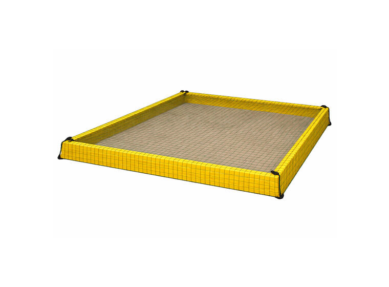 Sandkassenett 2,4 x 2,4 m Kattenett inkl. festesnor og knapper 