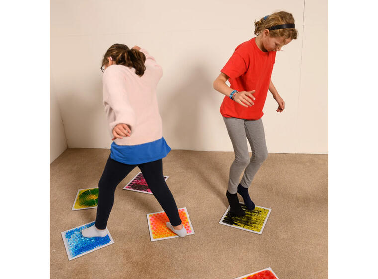 Sensoriske gulvfliser tekstur 6 stk | 30x30 cm | Squishy 