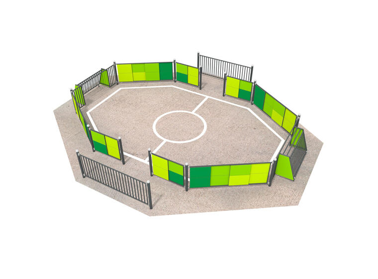 Ballbinge 897 x 754 cm Multisportarena med mini-mål 