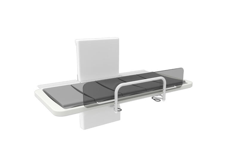 Dusjstellebord med ryggstøtte 178 cm El.| Justerbar|Vegghengt | Ryggstøtte 
