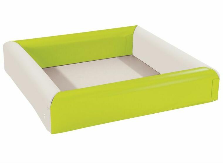 Ballbasseng Kvadrat 190x37 cm Limegrønn | Ftalatfri | Med baller 