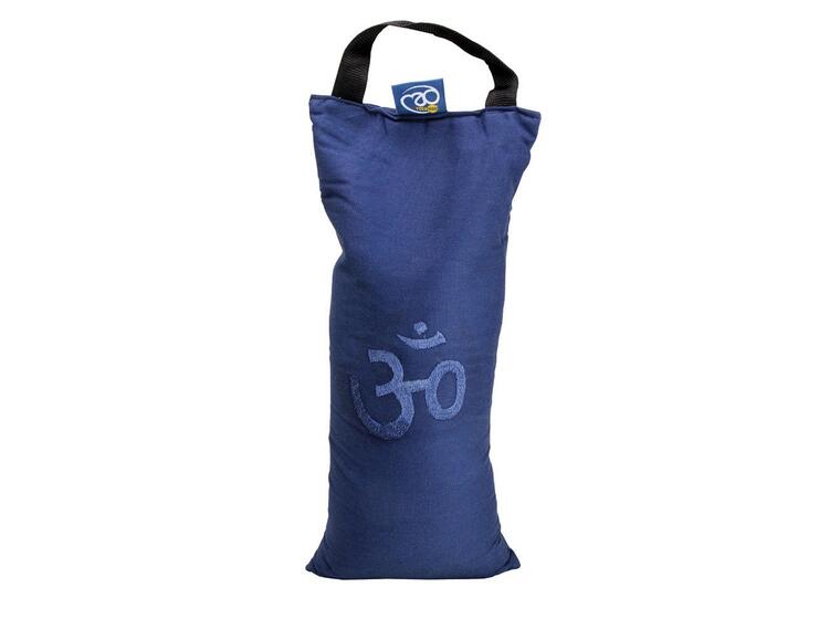 OM Yoga Sand Bag - Blå Granulat fyll 