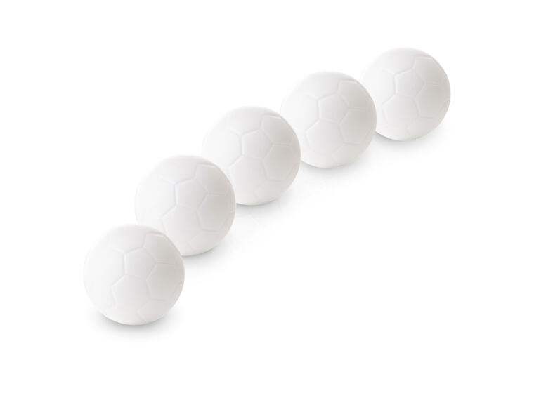 Foosball ball Kunststoff | 36 mm 5 stk baller til fotballspill | Hvit 