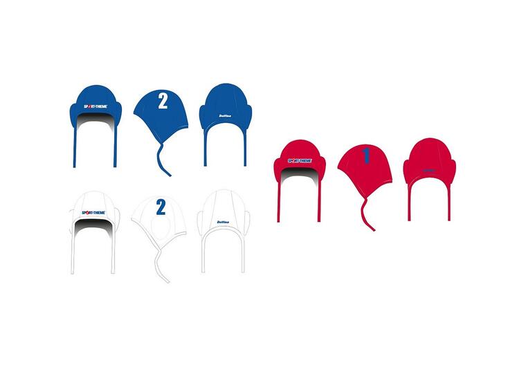 Vannpolohetter sett | 13 stk World Aquatics | Hvit 
