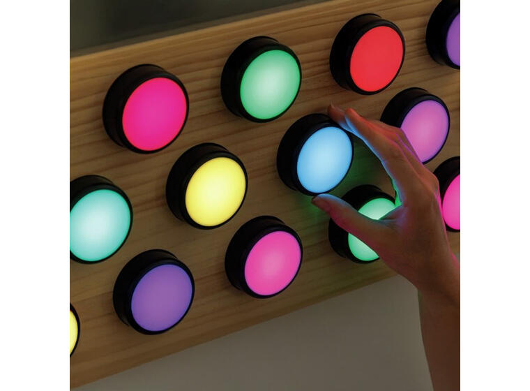 Aktivitetstavle med roterbare LED- lys Visuell | Taktil 