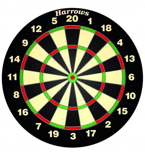 Dart Harrows World Champion Family Tradisjonell dartskive med 6 piler