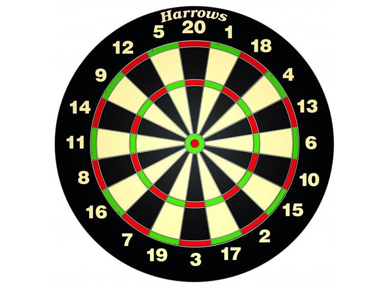Dart Harrows World Champion Family Tradisjonell dartskive med 6 piler 
