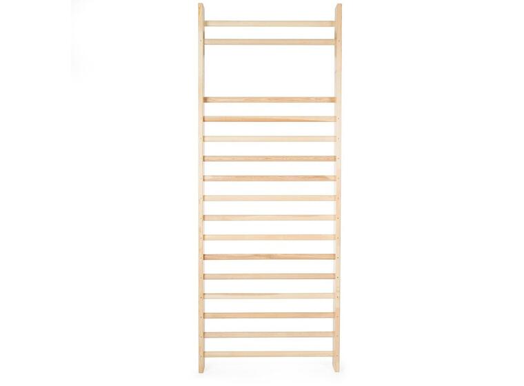 Ribbevegg 260x100 cm 1 seksjon | Avstand 14 cm | Bøk 