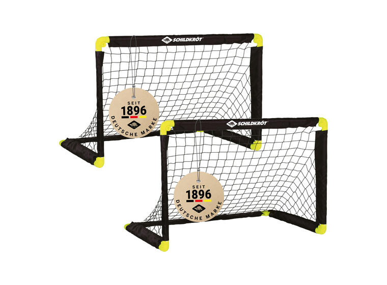 Schildkröt Fotballmål | 2 stk 90x60 cm | Sammenleggbare mål 