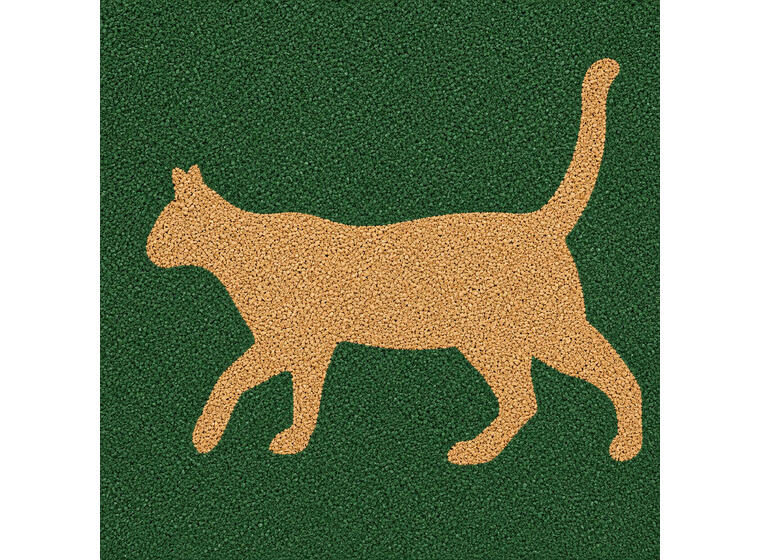 Støtmatte med motiv | 45 mm Grønn støtmatte med katt 