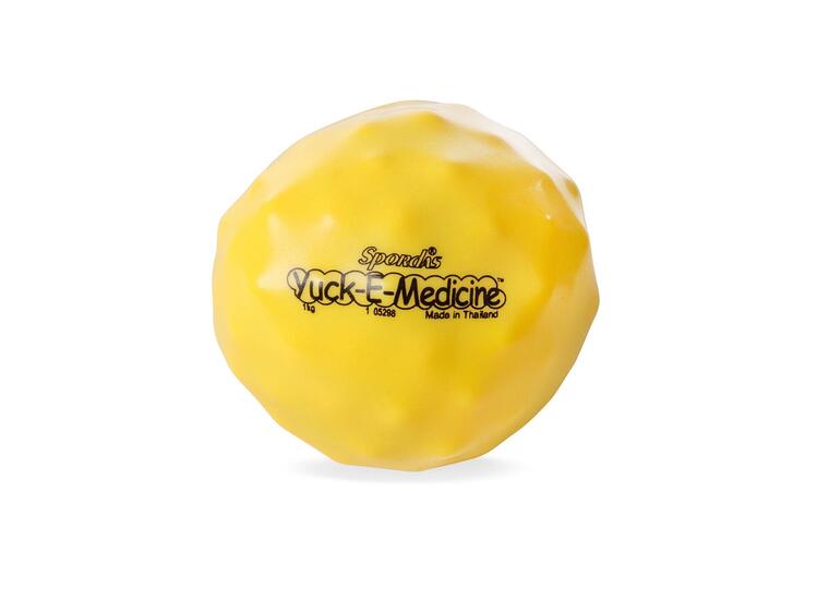Medisinball Yuck-E 1 kg Medisinball med gel-fyll 