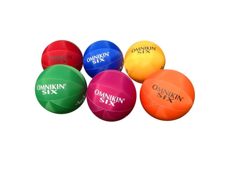 Omnikin® SIX Ballpakke | 6 stk. Lette Omnikin baller (46 cm) i 6 farger 