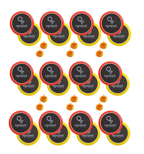 Ogo Sport Disksett - 24 plater 12 baller 12 sett | Ballspill til fritid og skole