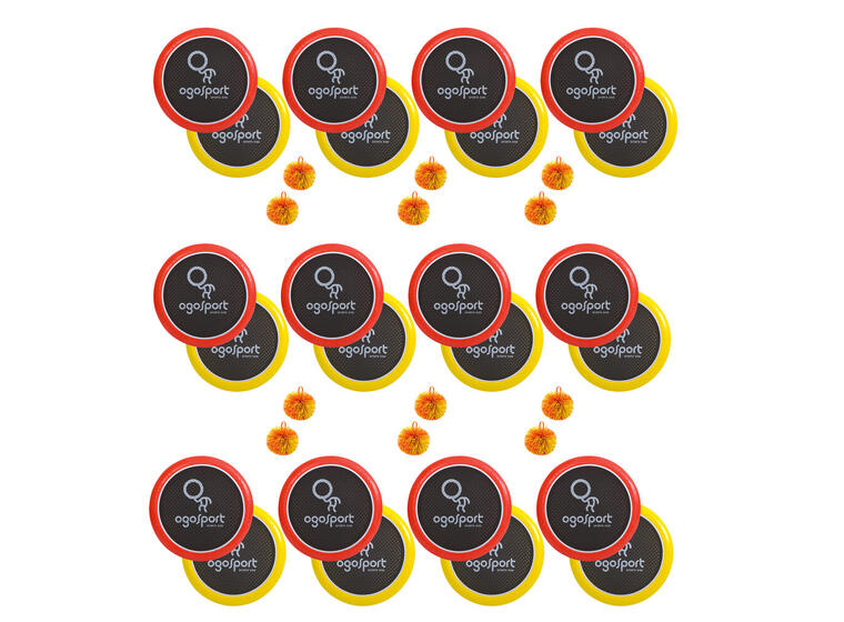 Ogo Sport Disksett - 24 plater 12 baller 12 sett | Ballspill til fritid og skole 