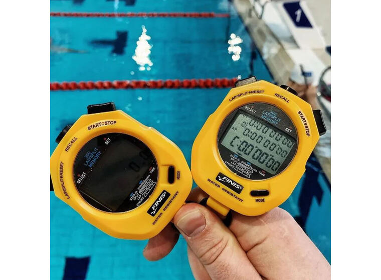 FINIS Stoppeklokke 300 memory Gul vannresistent stoppeklokke 