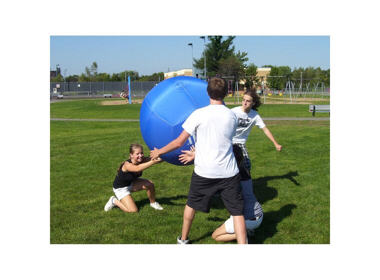 KIN-BALL® lekepakke vinter 2 store baller, pumpe og ekstra blære 