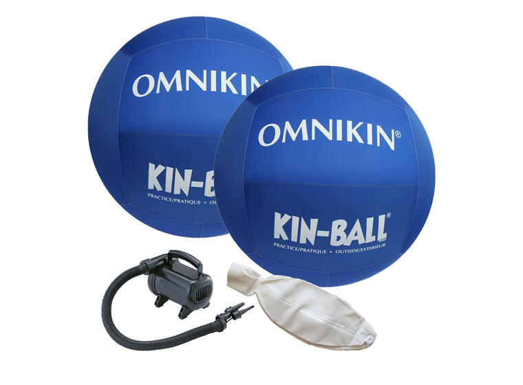 KIN-BALL® lekepakke vinter 2 store baller, pumpe og ekstra blære 