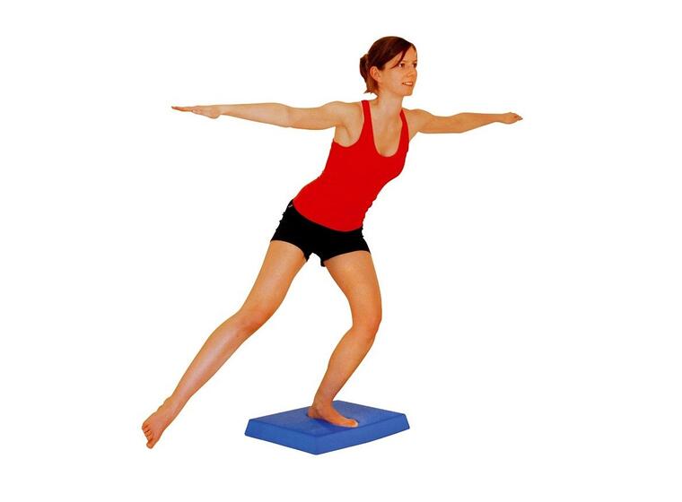 Balansepute Sissel Balance Fit 50 x 41 x 6 cm | Blå Marmorert 
