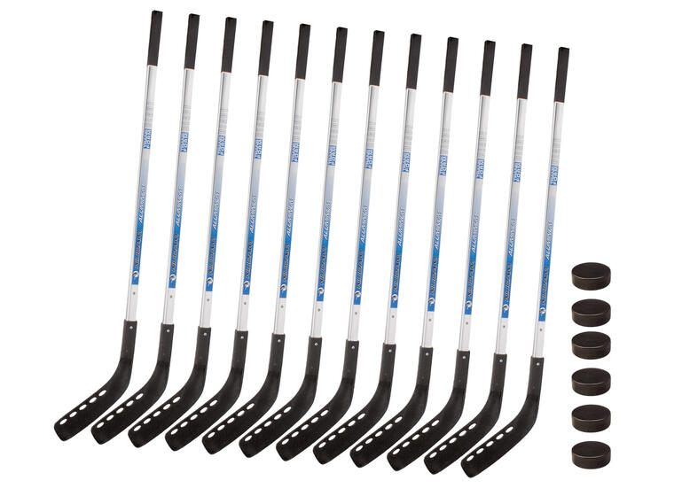 Ishockeykøller og pucker | Barn 12 ishockeykøller 110 cm | 6 pucker 