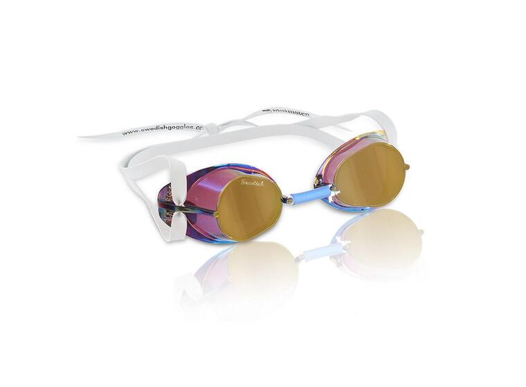 Monterbar Svømmebrille Metallic Malmsten | Gull speillinse 