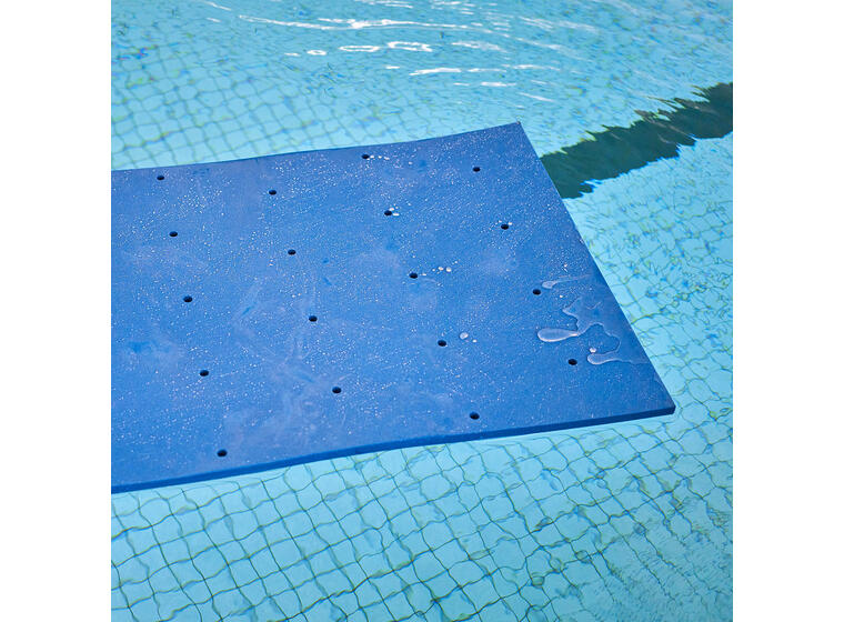 Babyflåte blå med hull 95 x 66 x 1.5 cm  flåt til svømmehall 
