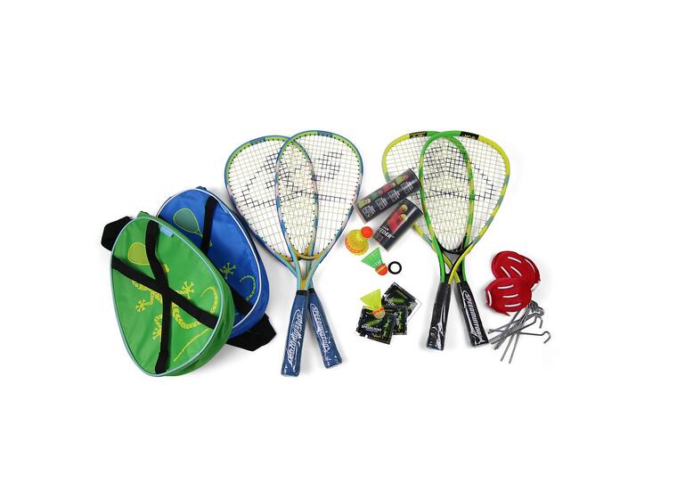 Speedminton Sett Familie 2x S-JR, 2x S700, mixpack baller 