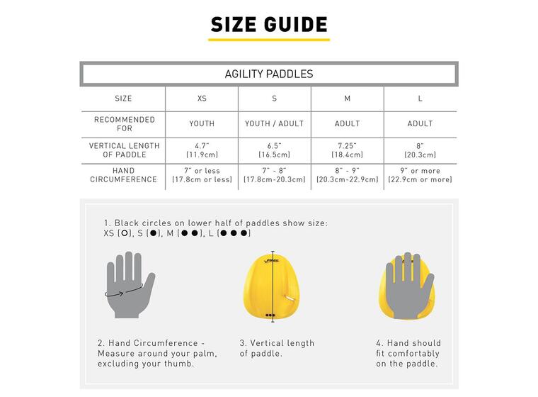 Finis Agility Teknikk Paddles S Strapless Swimming Paddles 