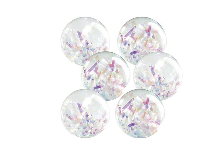 Regnbueball Diamant 10 cm Vannfylt og glitrende ball 